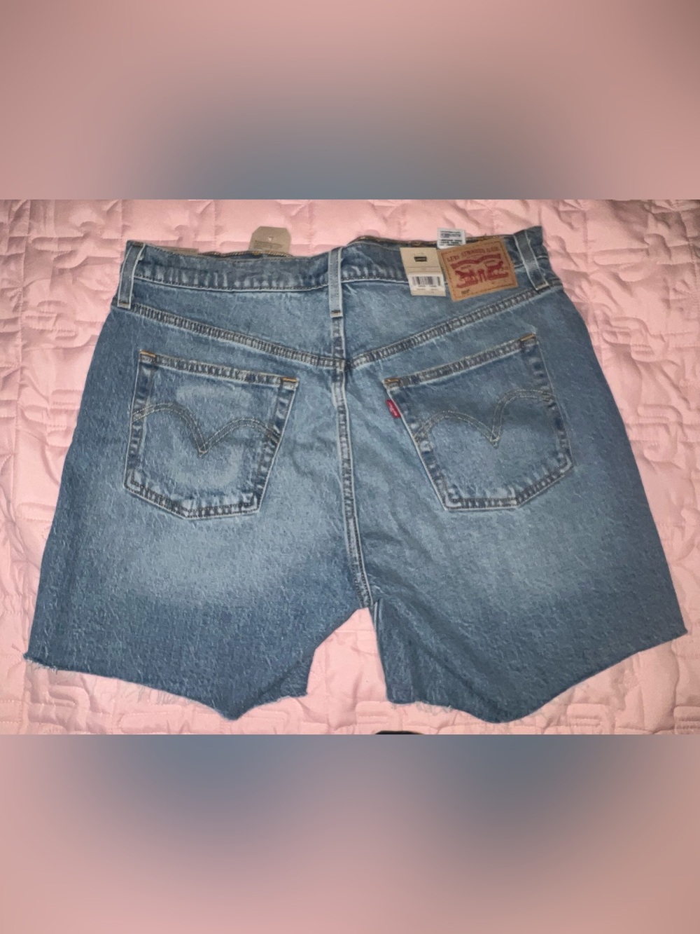 Levi's Women's Cutoff Denim Shorts - Light Blue - Picture 3 of 6